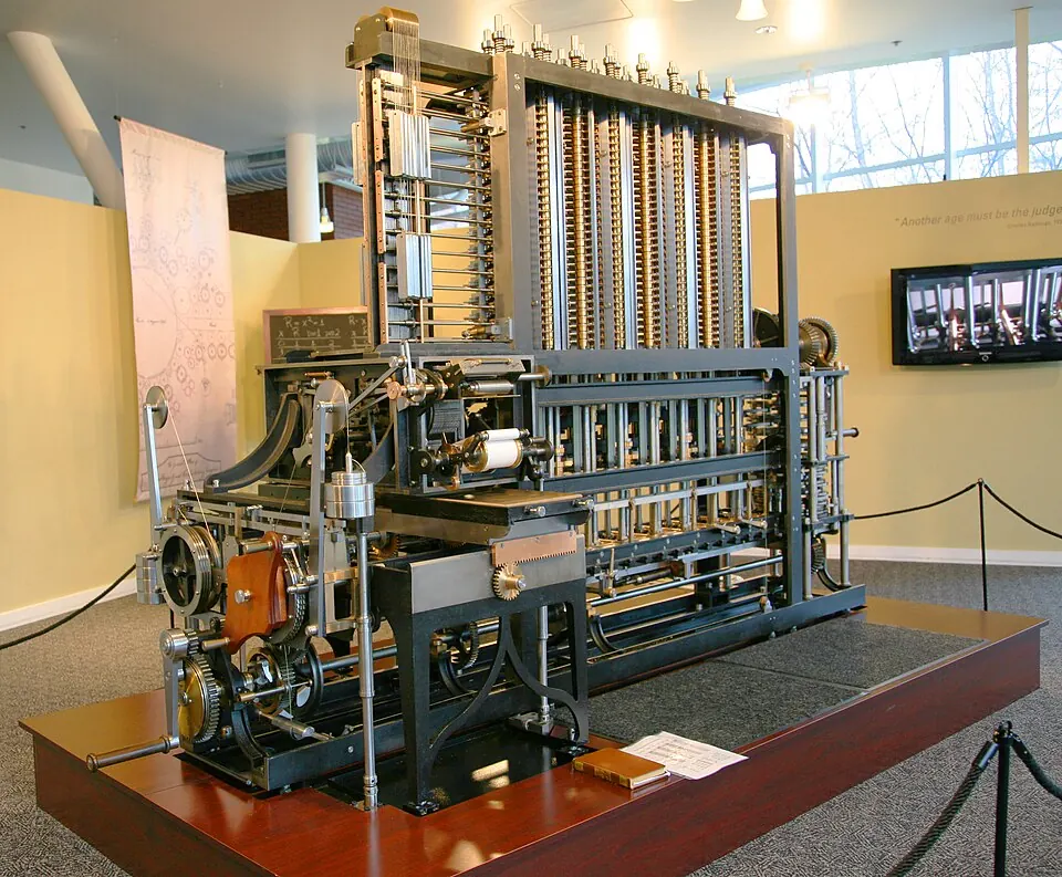 Difference Engine No. 2, built from Babbage's original drawings.