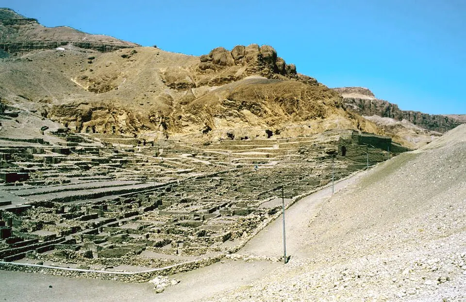 Ruins of the workers' village of Deir el-Medina, in Luxor.