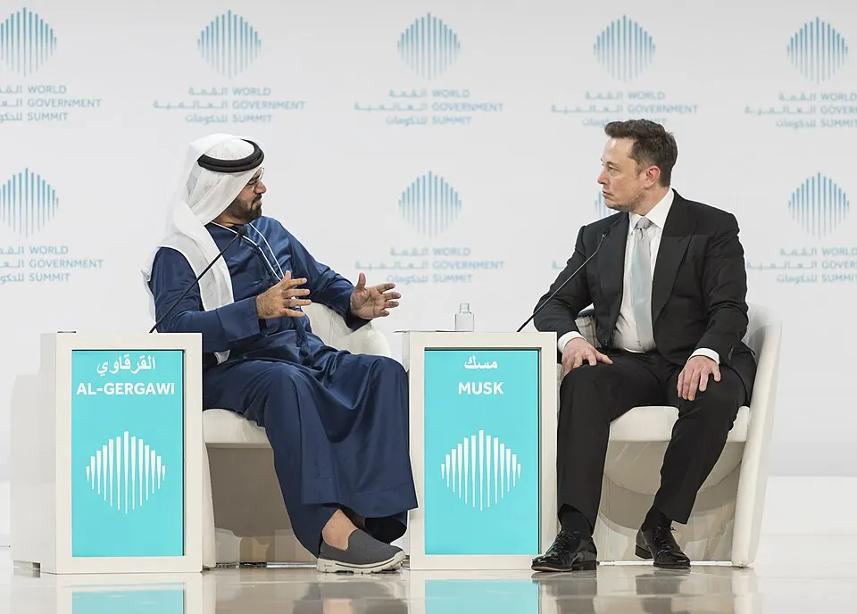 Elon Musk at the World Government Summit in Dubai on February 13, 2017.