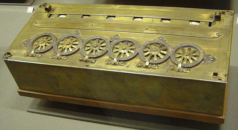 Pascaline at the Musée des Arts et Métiers, in Paris.