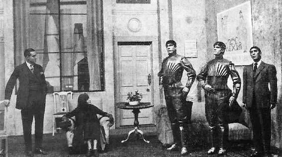 A staging of R.U.R. in the 1920s.